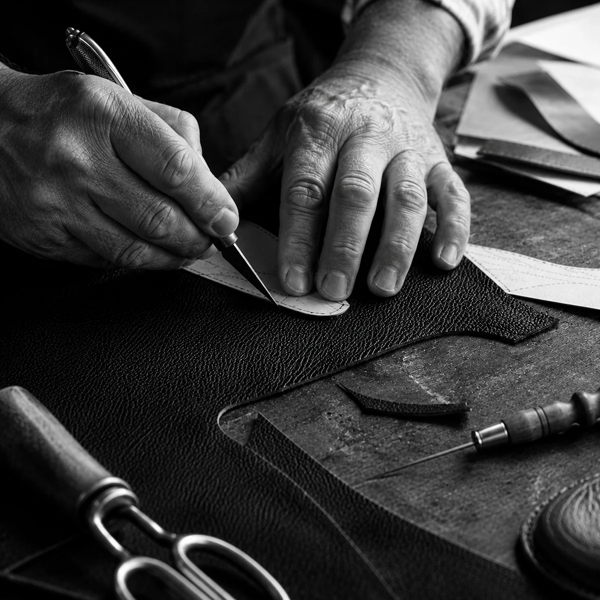 European leather atelier – cigar cases and bags