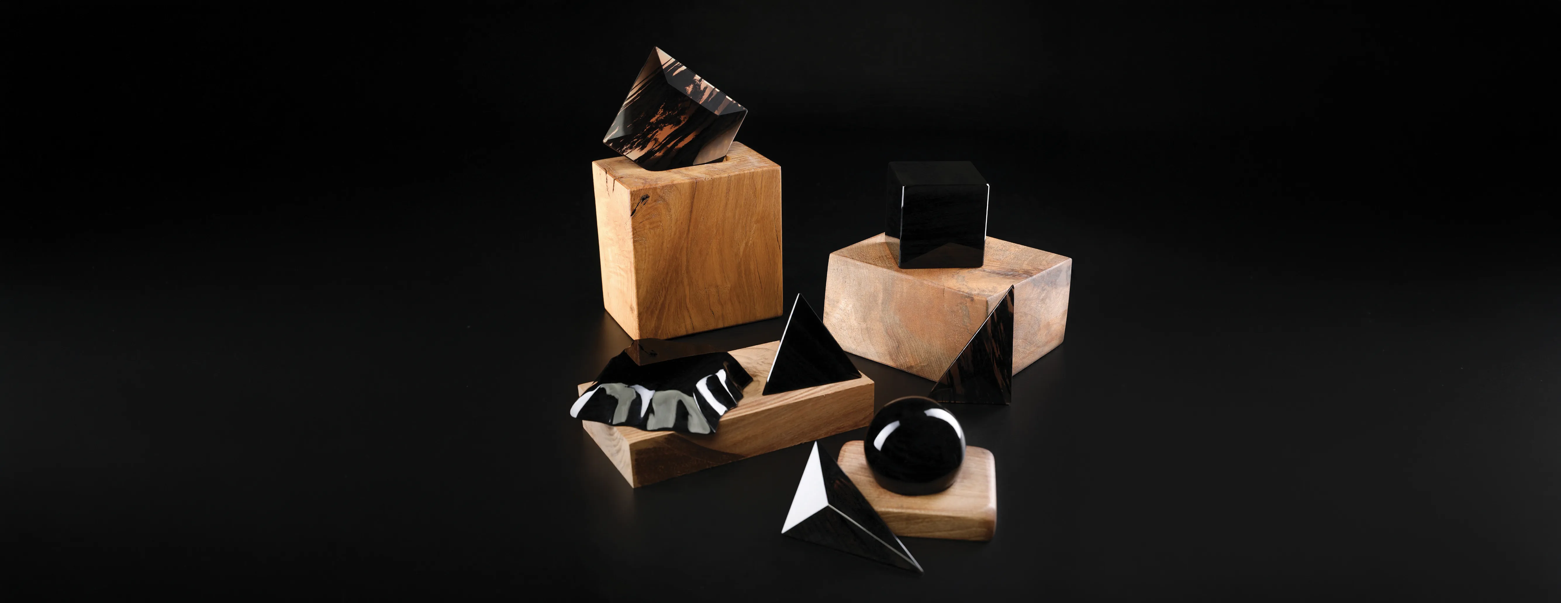Ashlar House bespoke obsidian commissions — volcanic stone objects for private clients