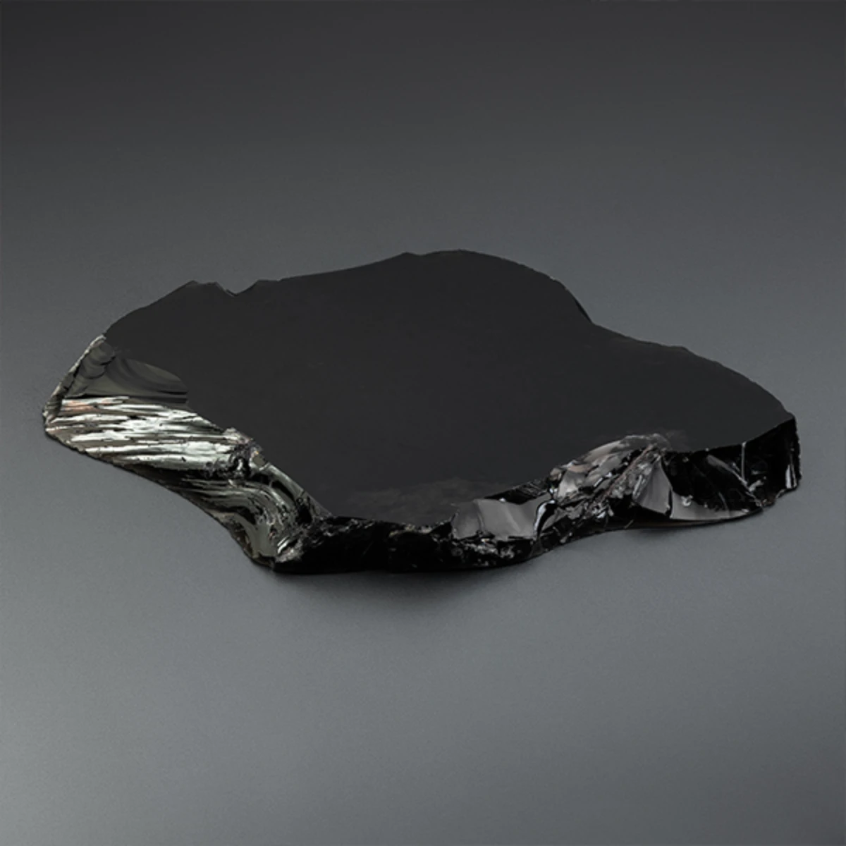 Obsidian display board — bespoke volcanic stone commission