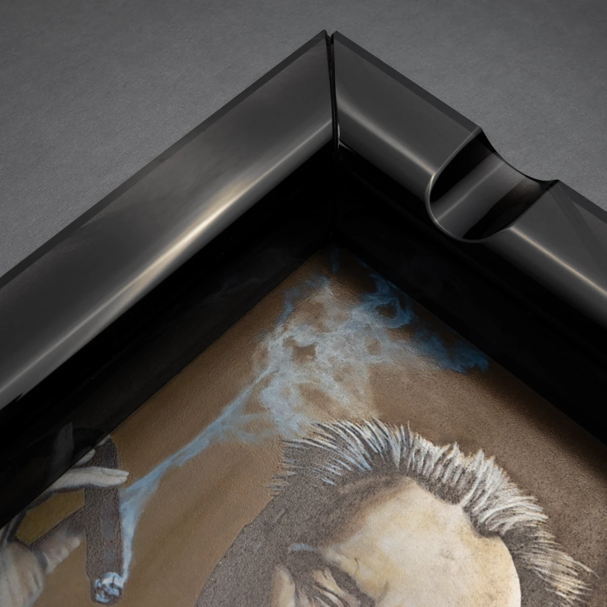 Imprint Obsidian example 1 — high-heat artwork transfer detail